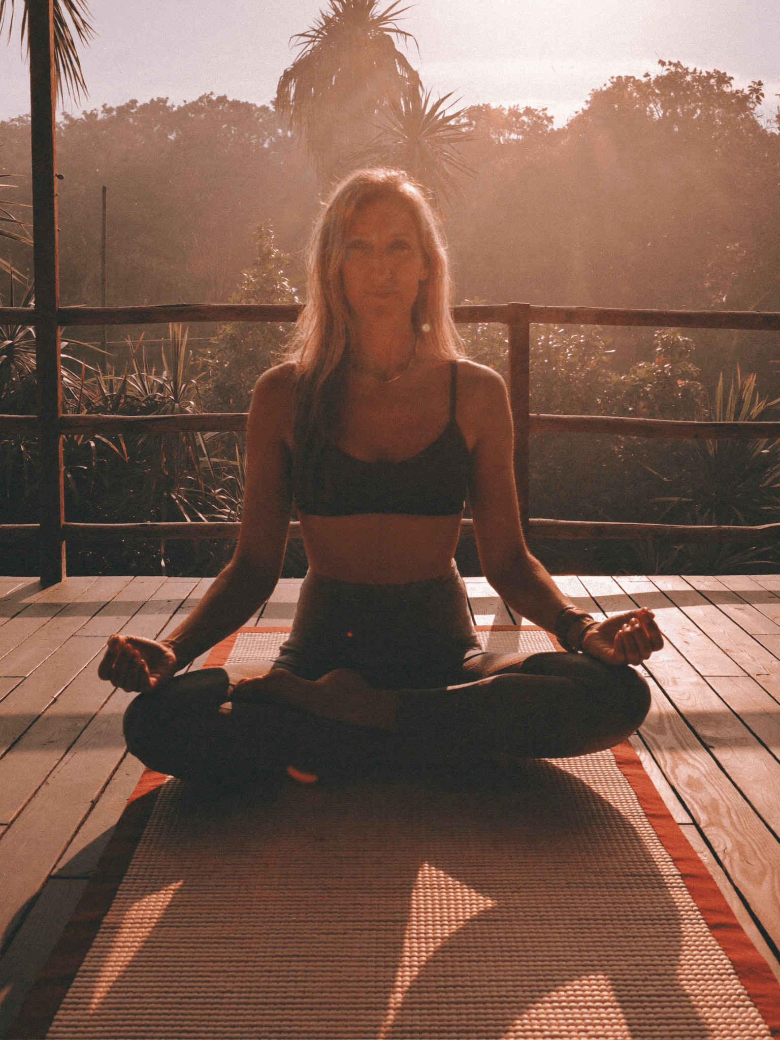 Alessandra in meditazione